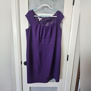 dressbarn Rich Purple Midi Dress